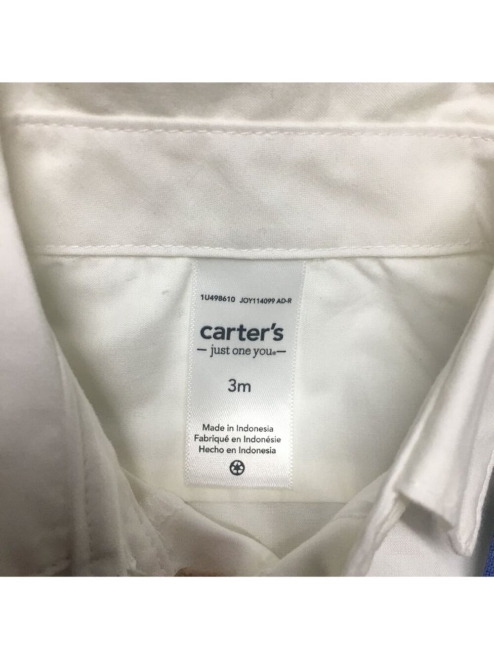 Carter's Baby Boys 2 Piece Suspender Shorts Outfit Set 3M Blue White NWT - Picture 6 of 7
